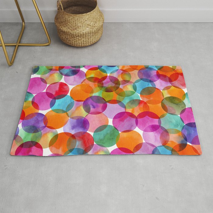 colorful dots Rug