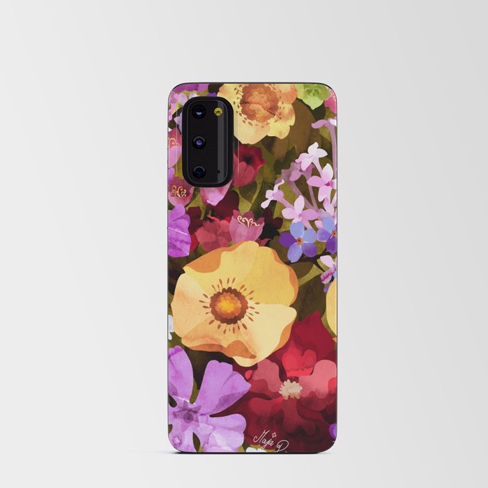 Vibrant Floral Pattern Android Card Case