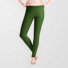 Perfect Day at the Pond ~ Lily Pad Green Leggings