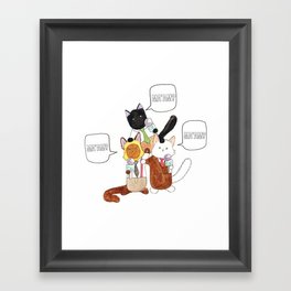 The Boys of Breaking Cat News  Framed Art Print