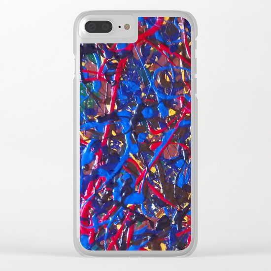 Abstract #15 Clear iPhone Case