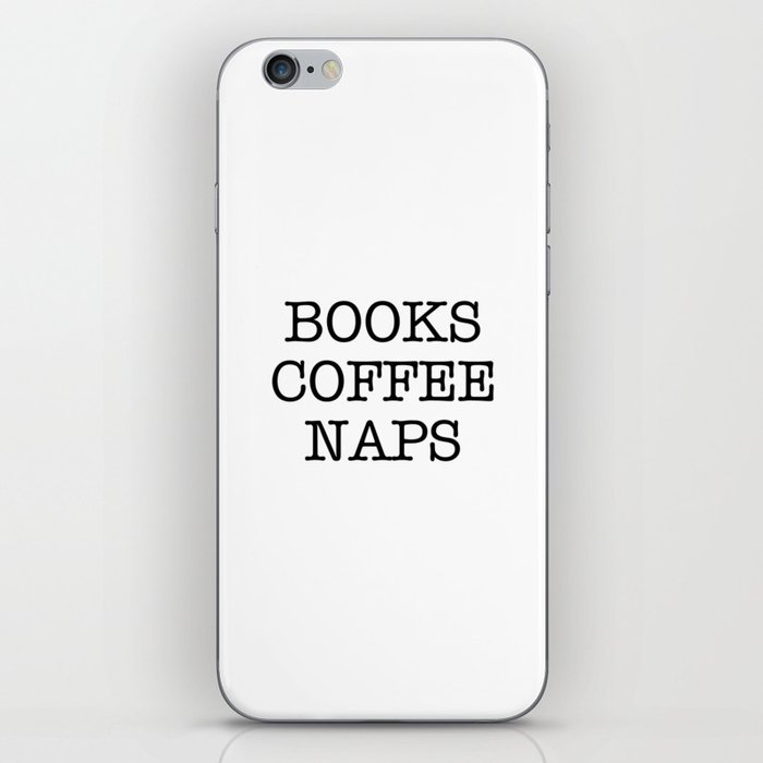 Books Coffee Naps iPhone Skin