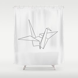 simple crane Shower Curtain