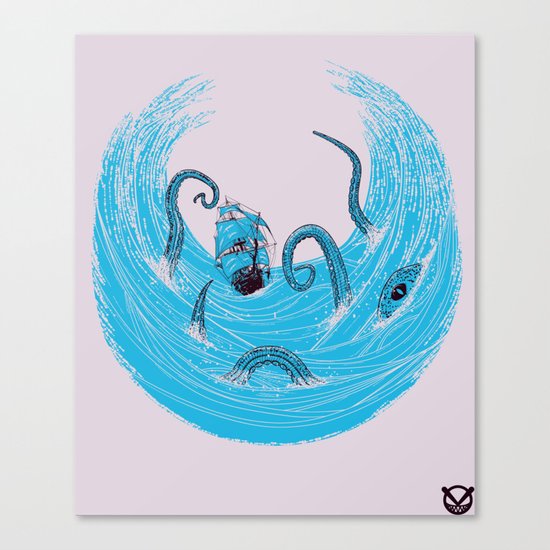 Kraken's Whirlpool Canvas Print