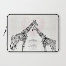 Mom Has Your Back - Mother Love Art Laptop Sleeve