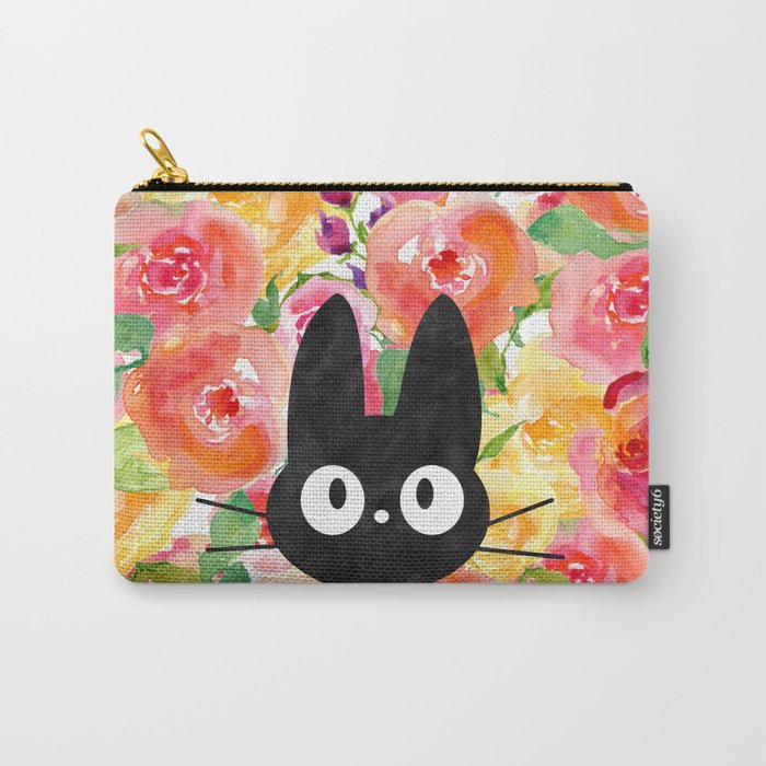 Jiji in Bloom Carry-All Pouch