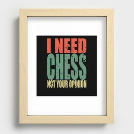 Chess Saying Funny Recessed Framed Print