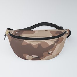 Camo Series Desert Tan High Contract Chocolate Chip Pattern High Res 300 DPI Fanny Pack | Desert, Outdoors, Paintball, Hunting, Camouflage, Nature, Prepper, Camo, Marikajohnson, Forces 