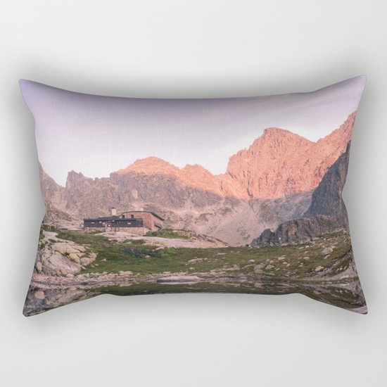 Rocky Lake Rectangular Pillow