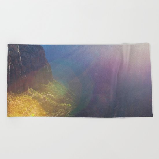 Arousal of Shadows (Zion National Park, Utah) Beach Towel