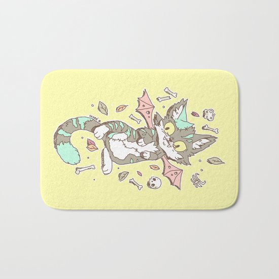 Monster Cat Bath Mat