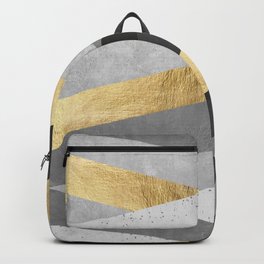 Gold and gray lines IV Backpack