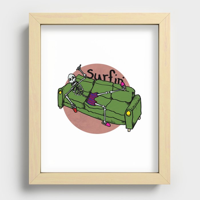 Surfin' Recessed Framed Print
