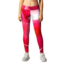 Abstract Pink Sharp Chaotic Background. Leggings