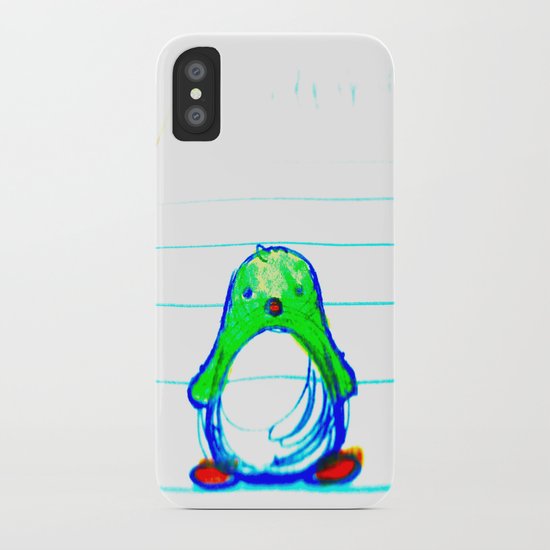 Radioactive Penguin iPhone Case