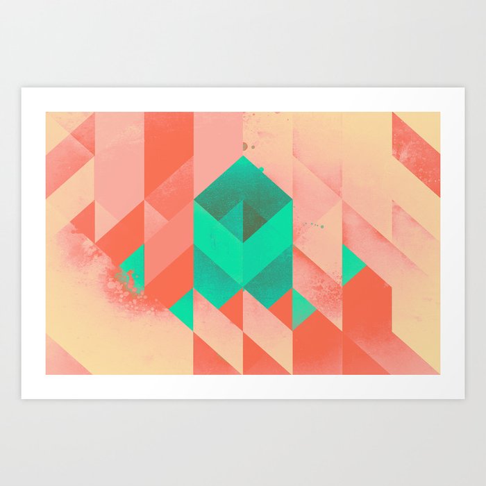 Modern Geometric 878 Art Print