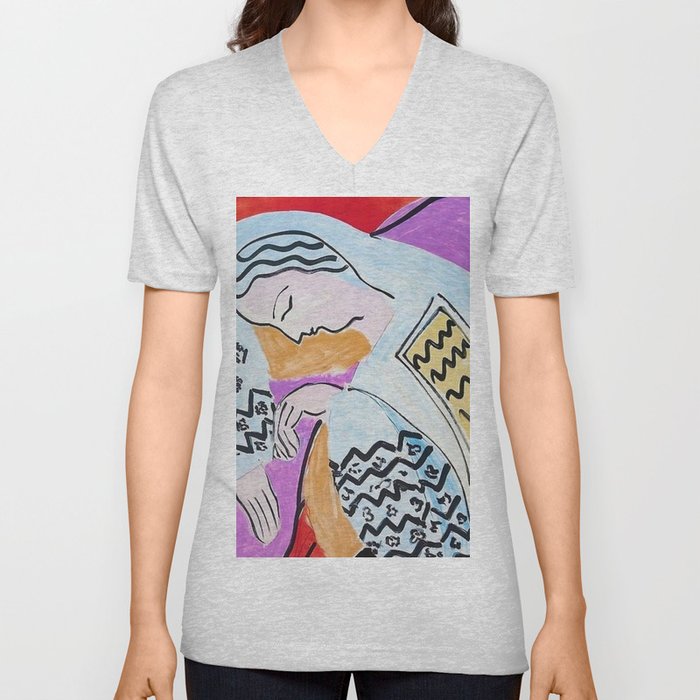 Henri Matisse - The Dream portrait painting V Neck T Shirt