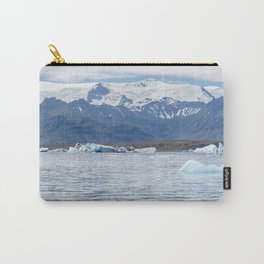Ice melting at Vatnajokull Carry-All Pouch | Iceland, Iceberg, Climate, Travel, Nature, Ice, Arctic, Glacial, White, Beautiful 