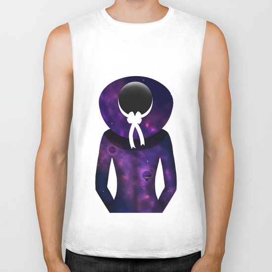 Space Woman Biker Tank