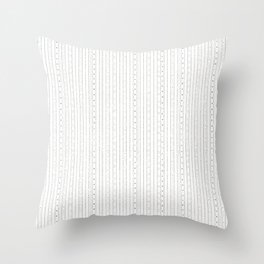 Minimal Dots and Stripes Throw Pillow