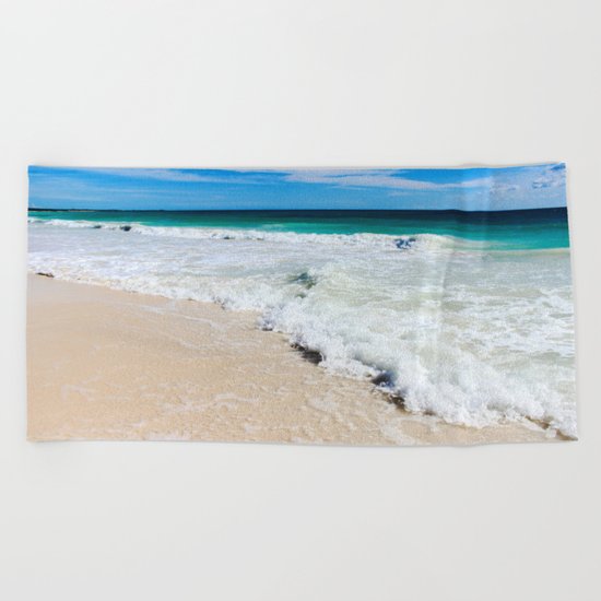 Tulum Waves Beach Towel
