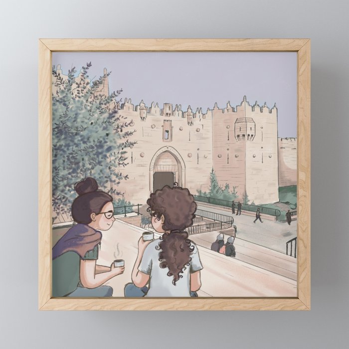 Damascus gate tea Framed Mini Art Print