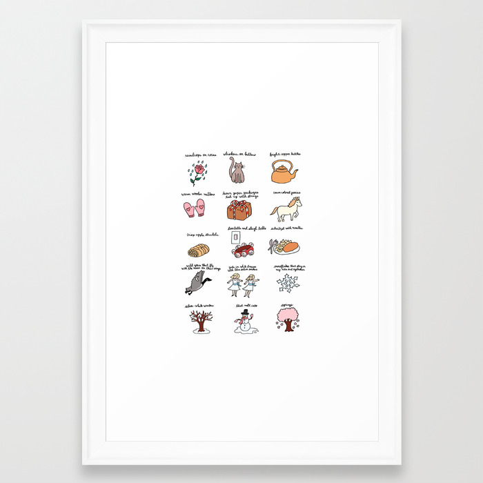 These Are A Few Of My Favorite Things Framed Art Print By Roaringsoftly Society6