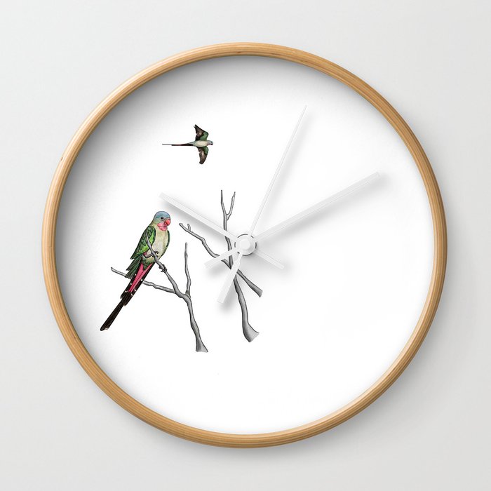 Princess Parrot Wall Clock