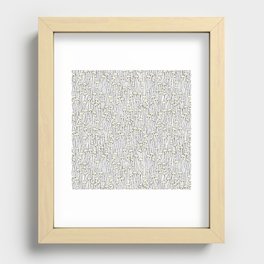 Enokitake Mushrooms (pattern) Recessed Framed Print
