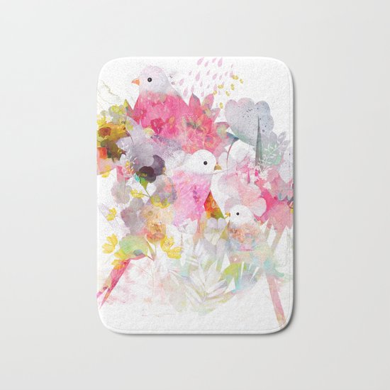 The Magical World of Birds Bath Mat