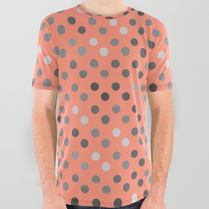 Polka Proton Pink All Over Graphic Tee