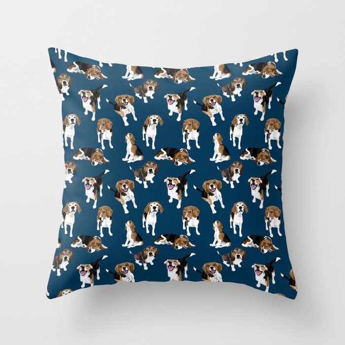beagle throw pillow