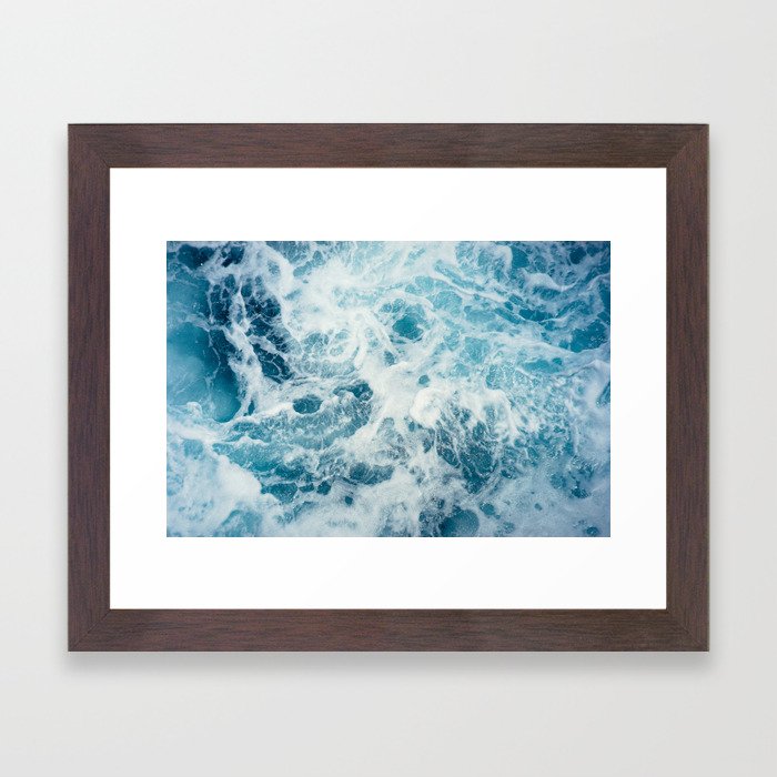 Sea Swirl Framed Art Print