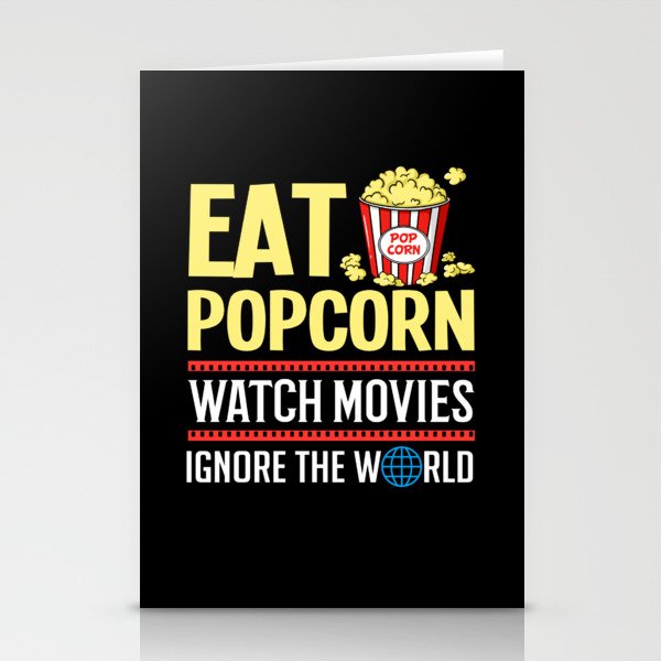 Popcorn Machine Movie Snack Maker Stationery Cards