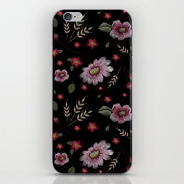 Embroidered Boho Floral iPhone Skin