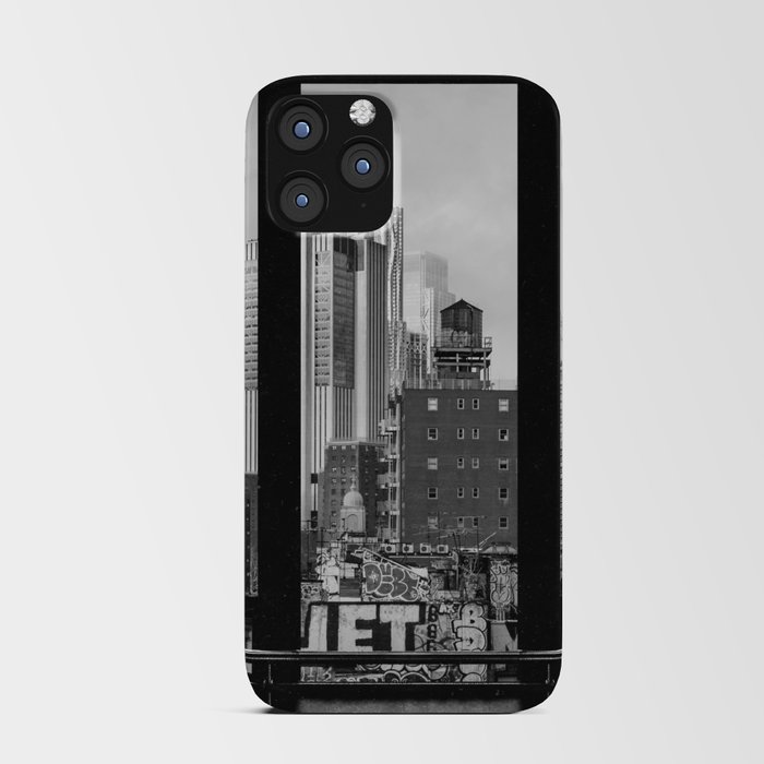 New York City Window | Black and White City Views #2 iPhone Card Case