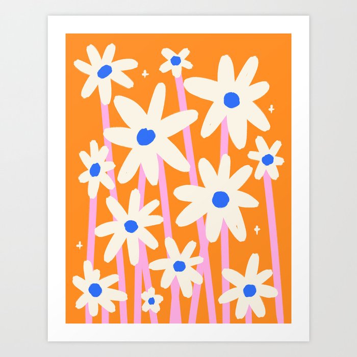 Daisies In Bloom Art Print