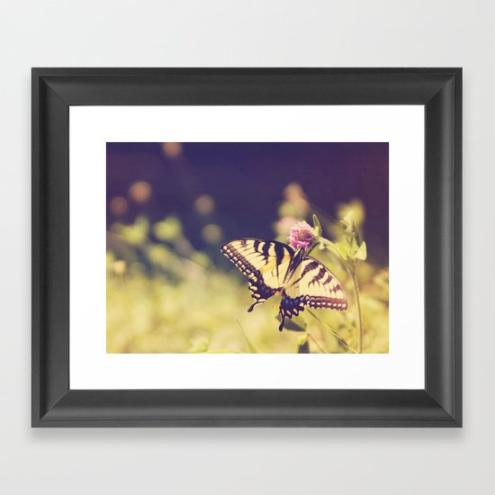 If nothing changed, there'd be no butterflies.~walt disney Framed Art Print