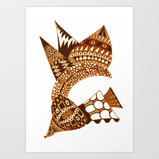 Sea Shell Creature 2 Art Print
