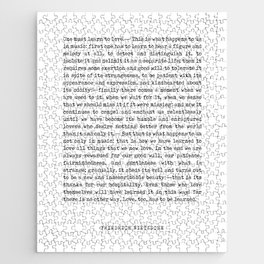 One must learn to love - Friedrich Nietzsche Poem - Literature - Typewriter Print Jigsaw Puzzle