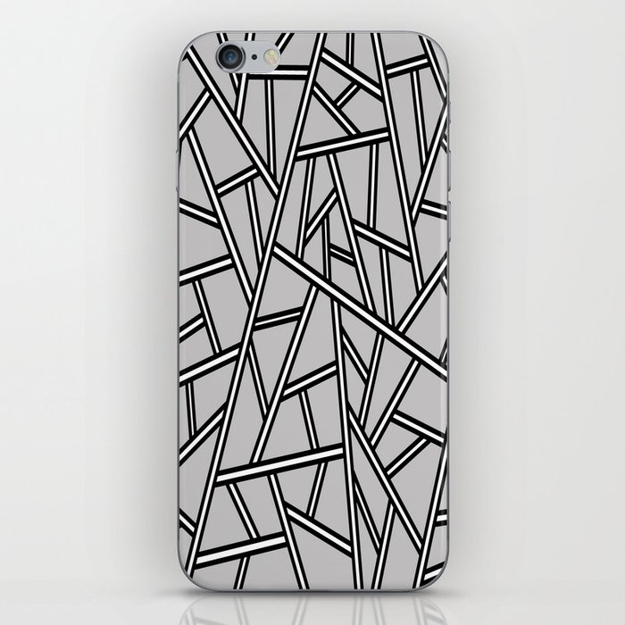 Abstract geometric pattern - gray. iPhone Skin