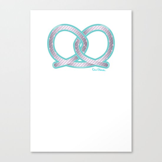 PRETZEL bone Canvas Print