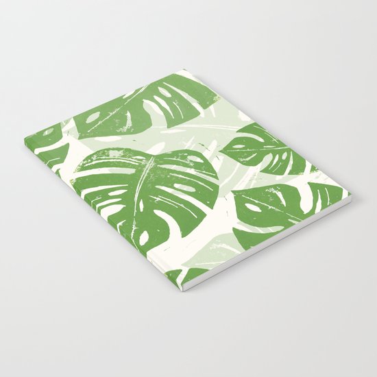 Linocut Leaf Notebook