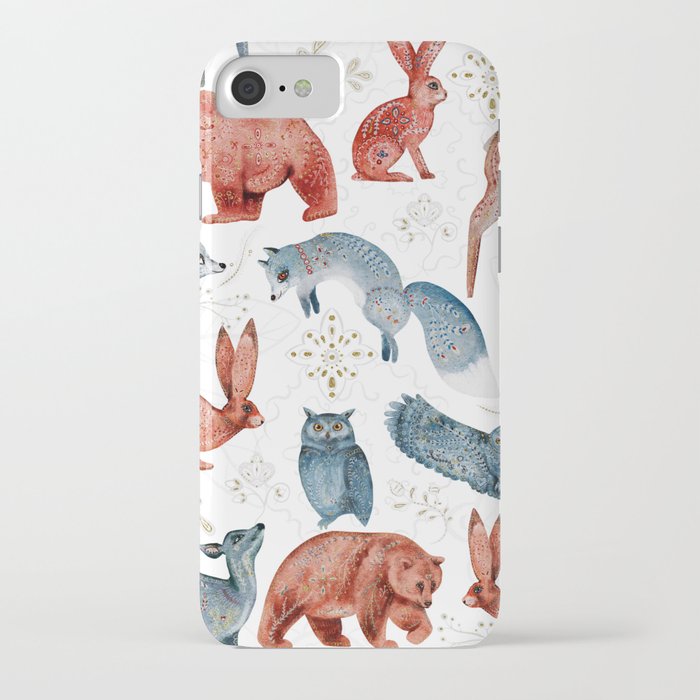 Animals in the forest iPhone Case