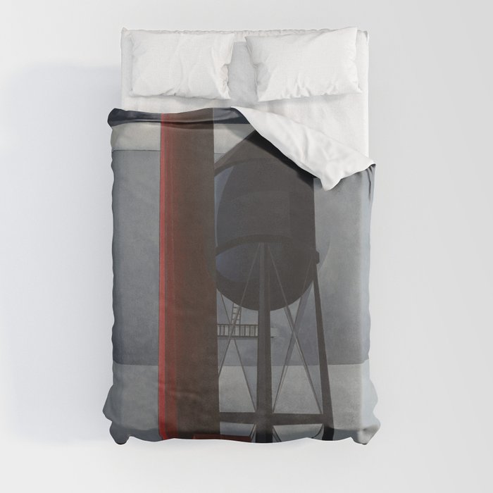 Charles Demuth - Chimney and Water Tower Duvet Cover