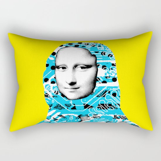 Mona Lisa Platina 3 Rectangular Pillow