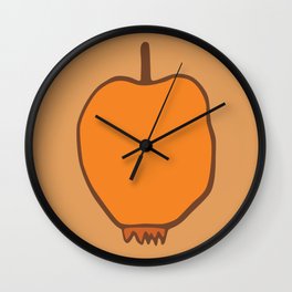just apple Wall Clock | Kids, Digital, Fruit, Orange, Apple, Summer, Graphicdesign, Food 