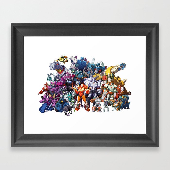 30 Days of Transformers - More Than Meets The Eye cast Framed Art Print