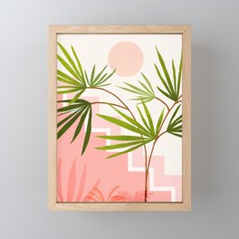 Summer in Belize Abstract Landscape Framed Mini Art Print