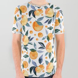 Watercolor oranges All Over Graphic Tee